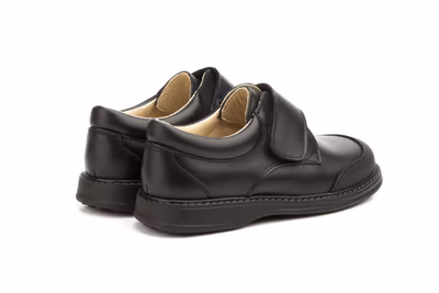 Zapatos Niño Piel Negro Puntera Reforzada - 7