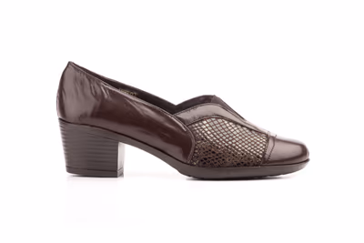 Zapatos Mujer Piel Marrón Lycra - 3
