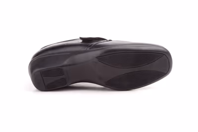 Zapatos Mujer Piel Negro Lycra - 2