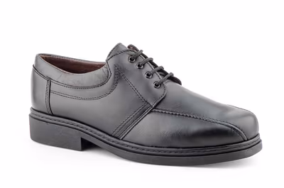 Zapatos Hombre Piel Negro Cordones
