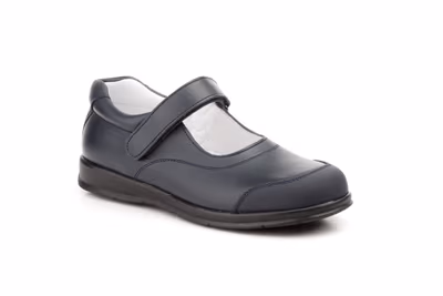 Zapatos Niña Piel Marino Colegial