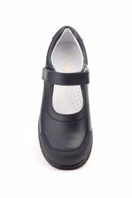 Zapatos Niña Piel Marino Colegial - 4
