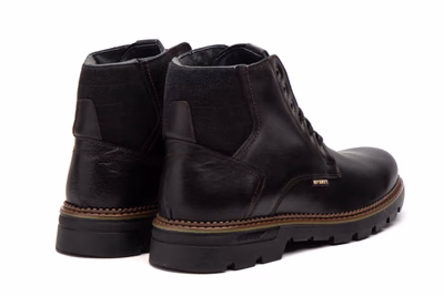 Bottes Homme Cuir Noir Lacets Semelle Amovible Riverty ref. RV-70840 - 6