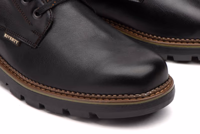 Bottes Homme Cuir Noir Lacets Semelle Amovible Riverty ref. RV-70840 - 7