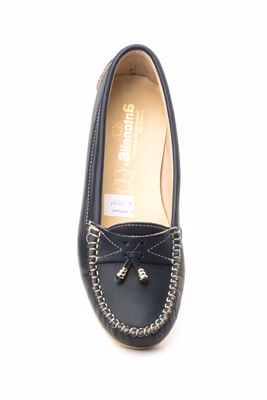 Kiowa Mujer Piel Marino Borlas Metal - 4