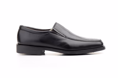 Zapatos Hombre Piel Negro Elásticos Ancho Especial 12 - 2