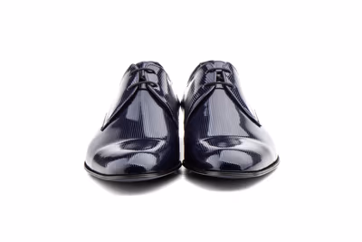 Zapatos Hombre Charol Marino Pana Cordones - 8