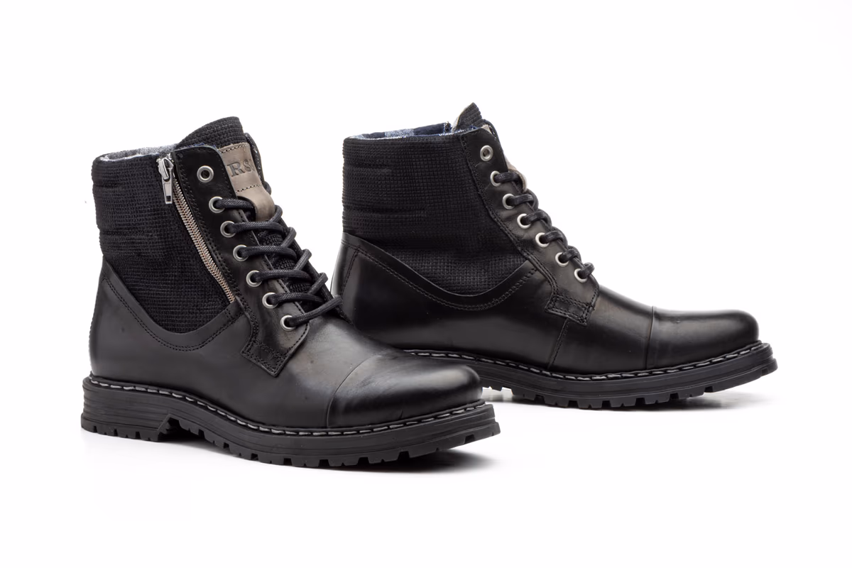Bota Hombre Piel Negro