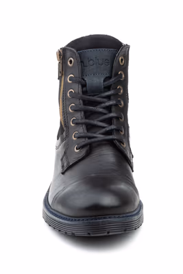 Bota Hombre Piel Negro - 4