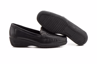 Kiowa Mujer Piel Negro Cuña - 3