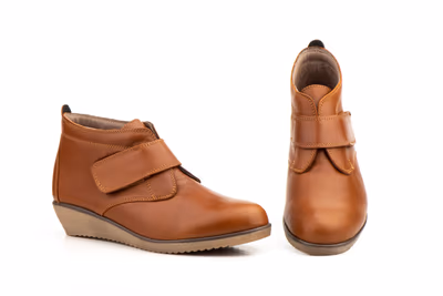 Botín Mujer Piel Cuero - 4