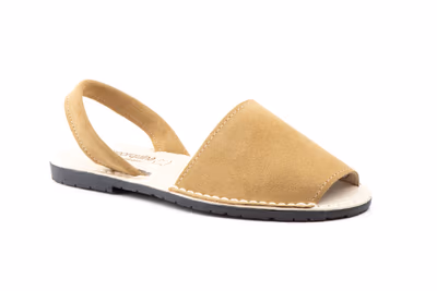 Menorquinas Mujer Piel Serraje Taupe - 2