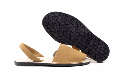 Menorquinas Mujer Piel Serraje Taupe - 3