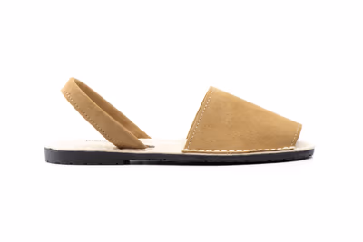 Menorquinas Mujer Piel Serraje Taupe - 4