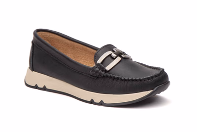 Kiowa Damen Leder Schwarz Schnalle Antonella ref. ATN-3158 - 2