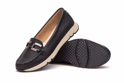 Kiowa Damen Leder Schwarz Schnalle Antonella ref. ATN-3158 - 5