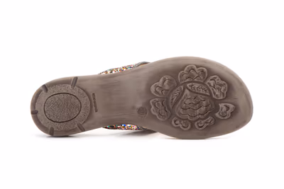 Sandalias Esclava Mujer Glitter Multi - 3