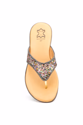 Sandalias Esclava Mujer Glitter Multi - 5