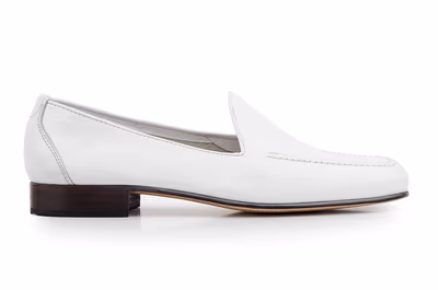 Zapatos Hombre Piel Blanco Suela de Cuero Julio Iglesias - 2