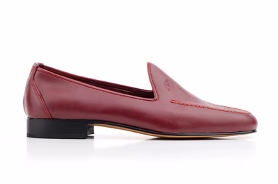 Zapatos Hombre Piel Burdeos Suela de Cuero Julio Iglesias - 3