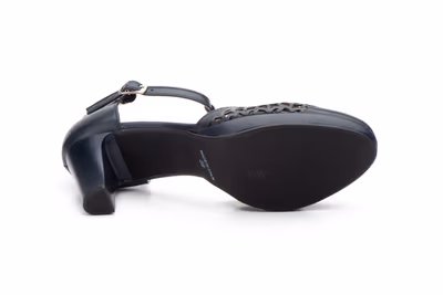 Zapatos Mujer Piel Marino Lasér - 3