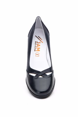Zapatos Mujer Piel Marino Tacón - 5