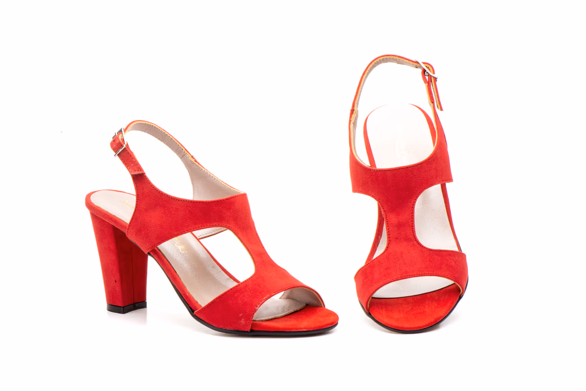 Zapatos Mujer Suede Rojo