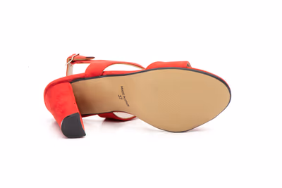 Zapatos Mujer Suede Rojo - 3