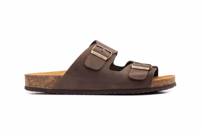 Sandalias Hombre Piel Marrón - 4