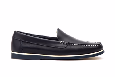 Náuticos Hombre Piel Napa Marino - 2