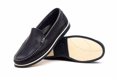 Náuticos Hombre Piel Napa Marino - 4