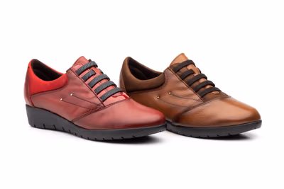 Zapatos Mujer Piel Cuero Elásticos - 5