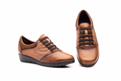 Zapatos Mujer Piel Cuero Elásticos