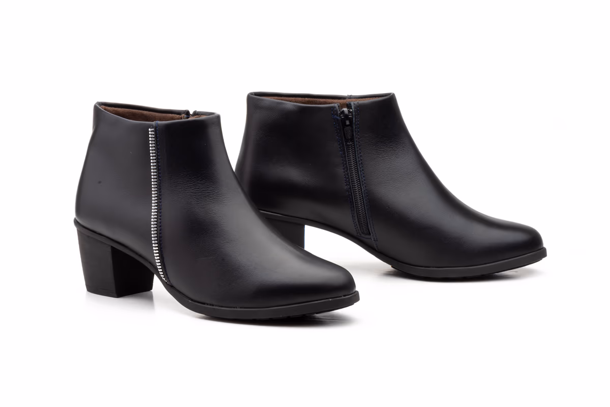 Botín Mujer Piel Negro