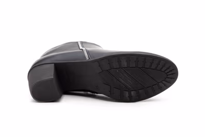 Botín Mujer Piel Negro - 3