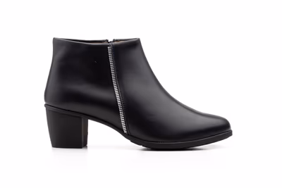 Botín Mujer Piel Negro - 4