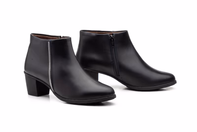 Botín Mujer Piel Negro