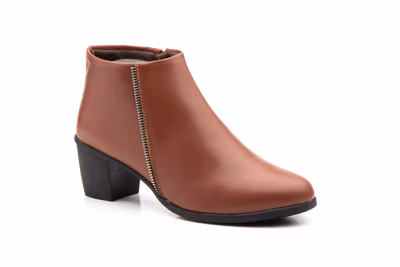 Botín Mujer Piel Cuero - 2