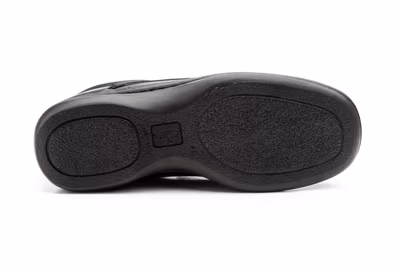 Zapatos Hombre Piel Negro Elásticos - 3