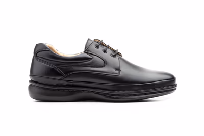 Zapatos Hombre PIel Negro Cordones - 4