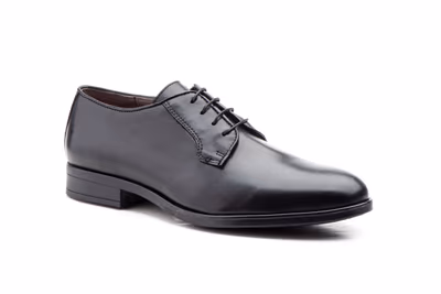 Zapatos Hombre Piel Negro Cordones - 2