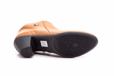 Botines Mujer Piel Cuero Tacón Cremallera - 3