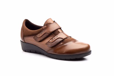 Zapatos Mujer Piel Cuero Tipo Velcros - 2