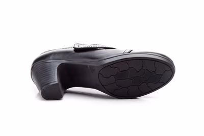 Zapatos Mujer Piel Negro Tipo Velcro - 3