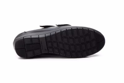 Zapatos Mujer Piel Negro Tipo Velcros - 3