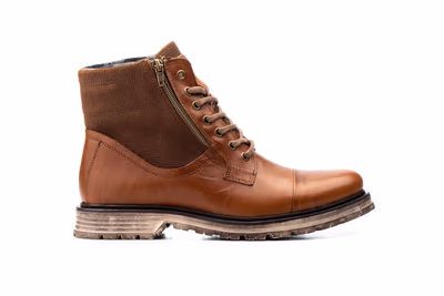 Bota Hombre Piel Marrón - 4