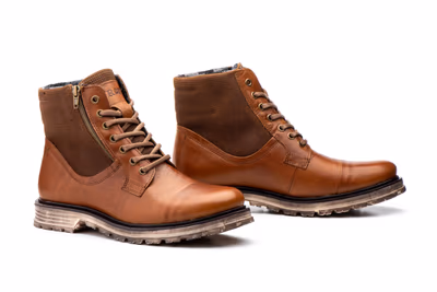 Bota Hombre Piel Marrón