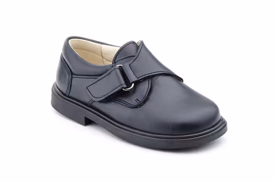 Zapatos Niño Piel Negro Colegial
