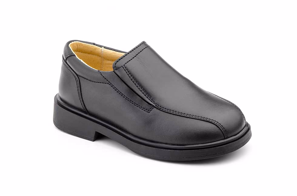 Zapatos Niño Piel Negro Colegial