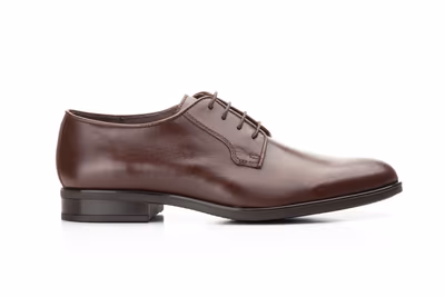 Zapatos Hombre Piel Marrón Cordones - 4